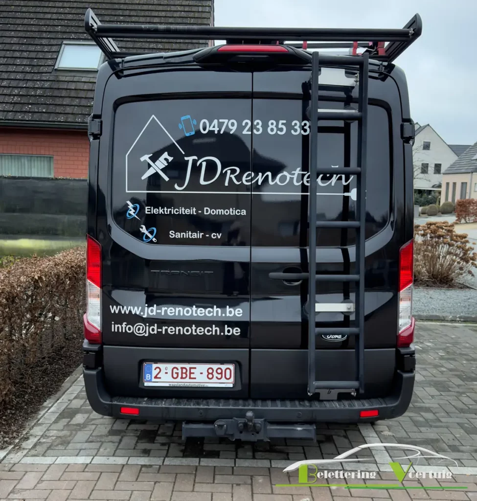 All Publi Belettering Voertuig JD Renotech